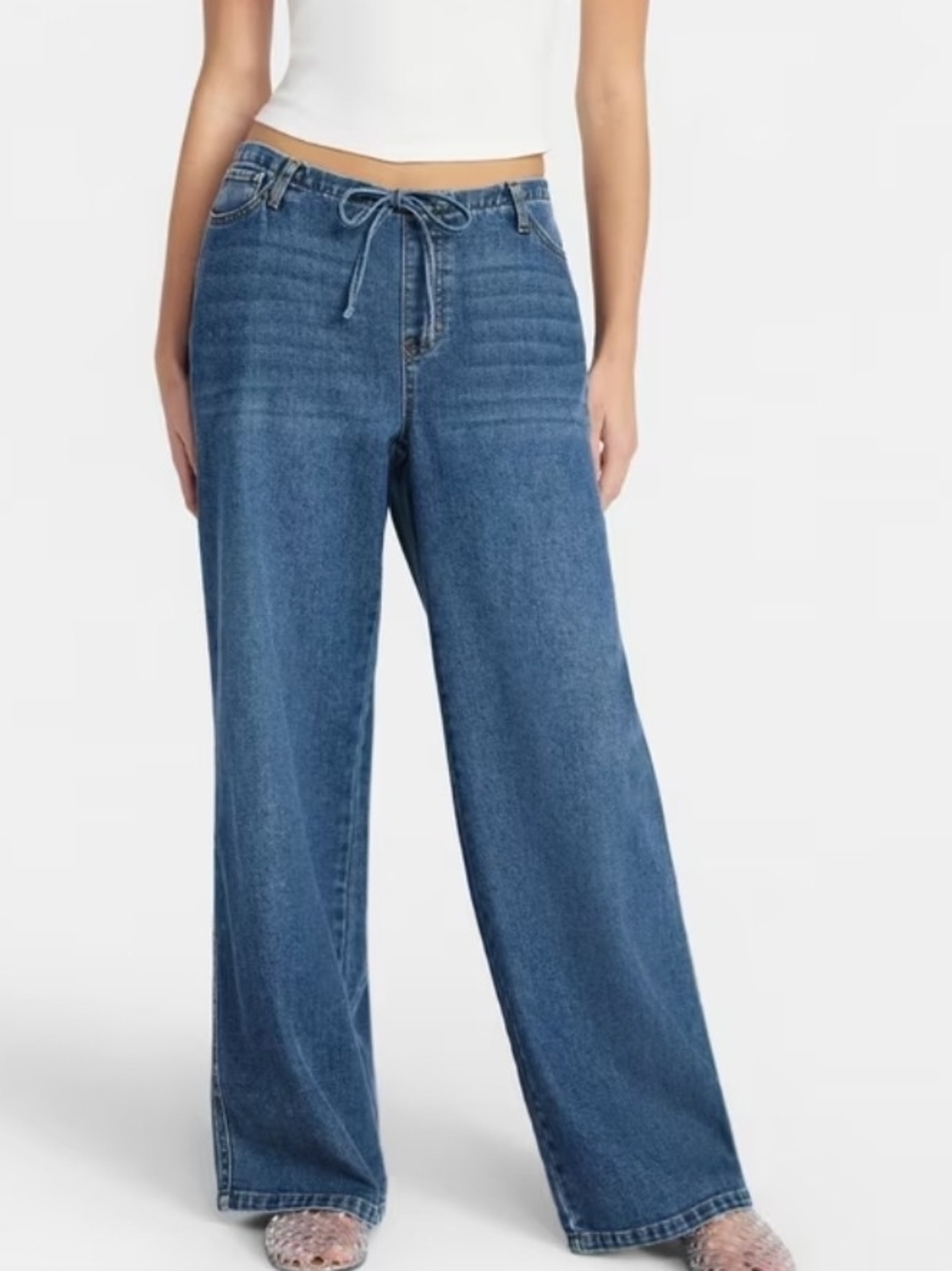 No Boundaries Pull-On Wide-Leg Jeans